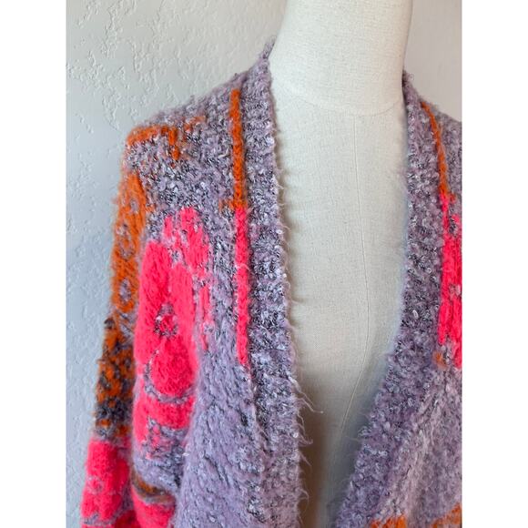 Free People Gather Me Close Multicolor Knit Cardigan size XS - Picture 6 of 11